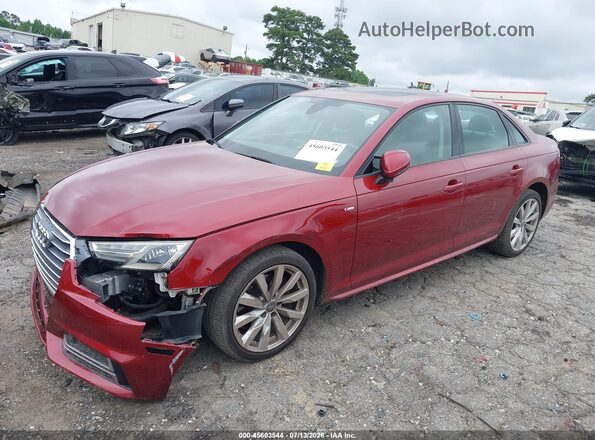 WAUKMAF47JA221987 2018 AUDI A4 Red Front left