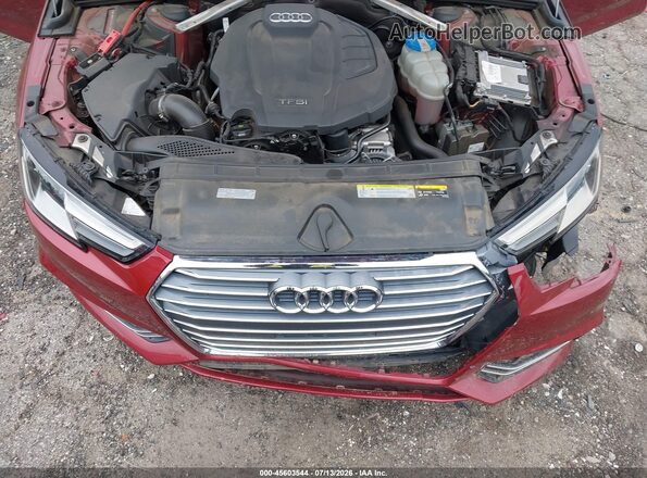 WAUKMAF47JA221987 2018 AUDI A4 Red Rear view