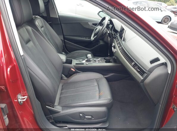 WAUKMAF47JA221987 2018 AUDI A4 Red Front interior view