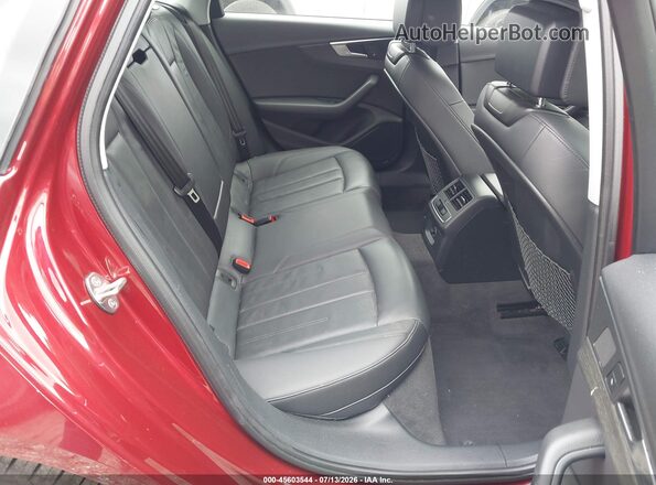 WAUKMAF47JA221987 2018 AUDI A4 Red VIN sticker view