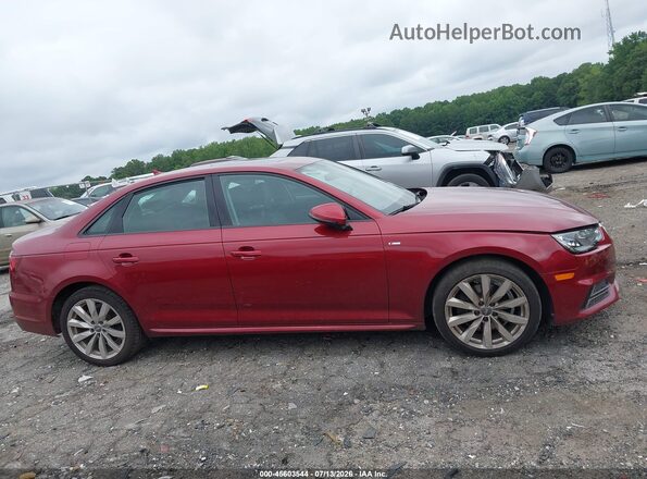 WAUKMAF47JA221987 2018 AUDI A4 Red Rear interior view