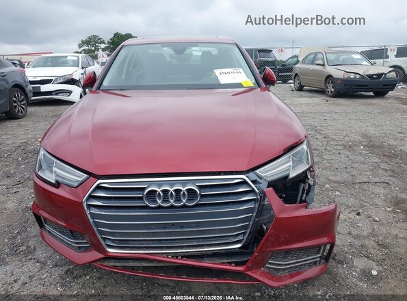 WAUKMAF47JA221987 2018 AUDI A4 Red Instrument cluster view