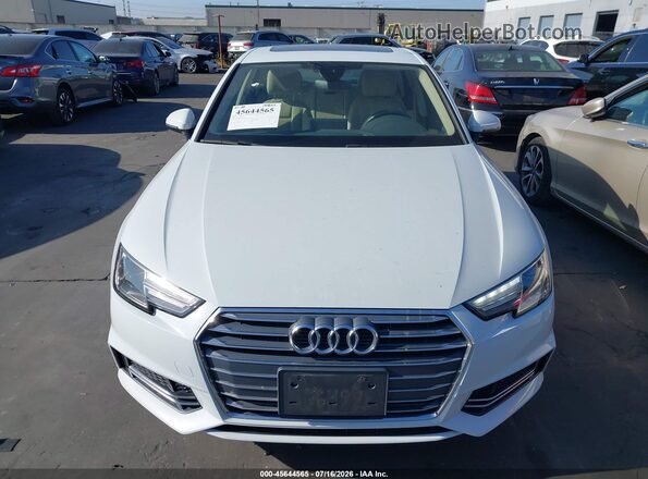 WAUKMAF47JN019711 2018 AUDI A4 White Սալոնի հետևի տեսք