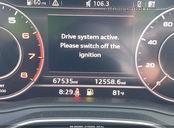 WAUKMAF47JN019711 2018 AUDI A4 White Հետևի նստատեղերի տեսք
