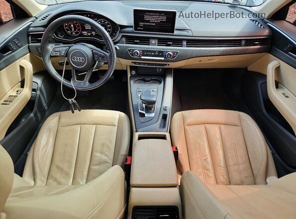 WAUKMAF4XHN044192 2017 AUDI A4 Black Widok deski rozdzielczej