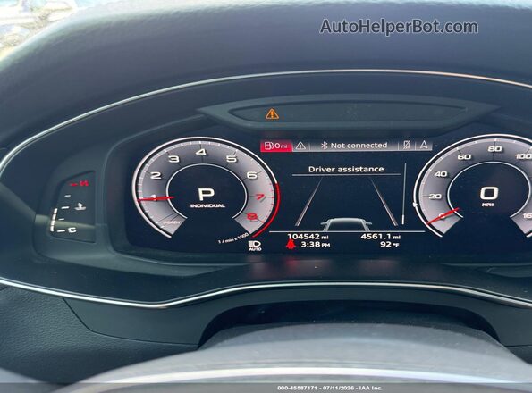 WAUL2AF21KN063729 2019 AUDI A6 Gray Հետևի նստատեղերի տեսք