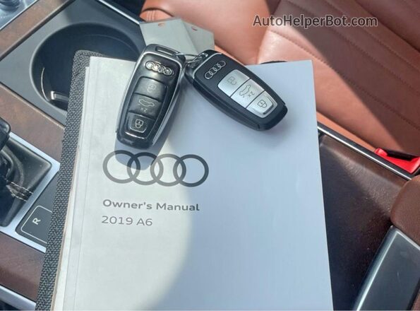 WAUL2AF21KN095693 2019 AUDI A6 Gray VIN կոդի պիտակի տեսք