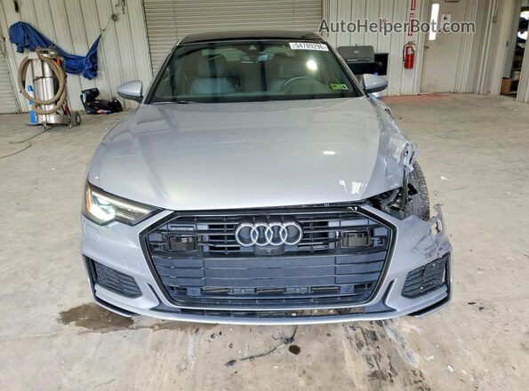WAUL2AF21MN043483 2021 AUDI A6 Silver Front view