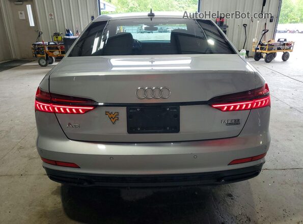 WAUL2AF21MN043483 2021 AUDI A6 Silver Rear view