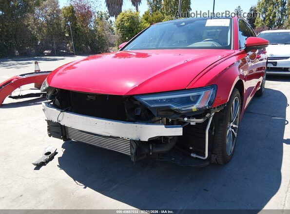 WAUL2AF22KN036944 2019 AUDI A6 Красный Вид спереди