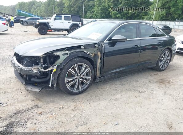 WAUL2AF22LN053115 2020 AUDI A6 Black წინა მარცხენა ხედი სამი მეოთხედიდან