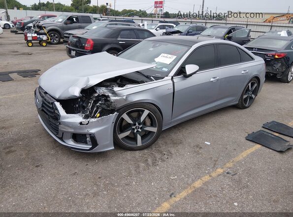 WAUL2AF23LN001976 2020 AUDI A6 Gray წინა მარცხენა ხედი სამი მეოთხედიდან