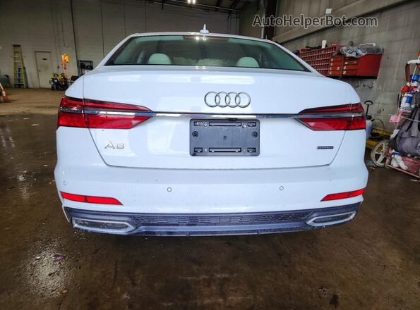 WAUL2AF24KN109733 2019 AUDI A6 White უკანა ხედი