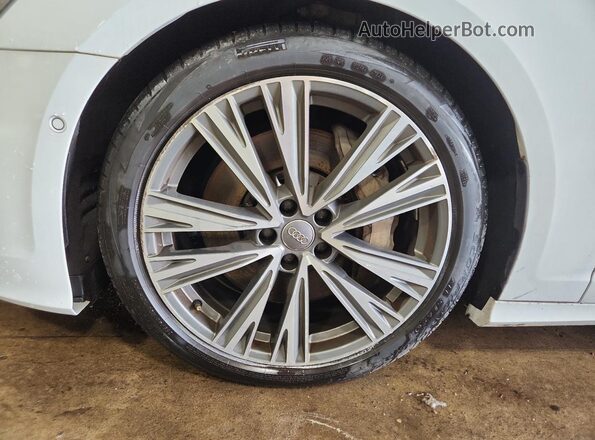 WAUL2AF24KN109733 2019 AUDI A6 White VIN კოდის სტიკერის ხედი