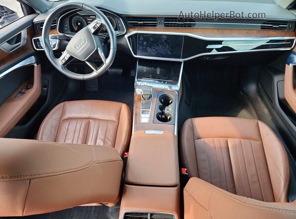 WAUL2AF25KN083496 2019 AUDI A6 Синий Вид панели приборов
