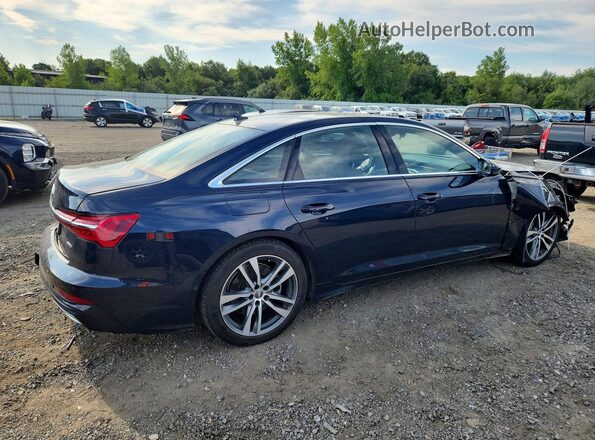 WAUL2AF25KN083496 2019 AUDI A6 Синий Задняя правая четверть
