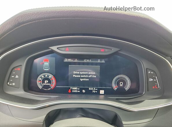 WAUL2AF26KN110169 2019 AUDI A6 Черный Вид щитка приборов