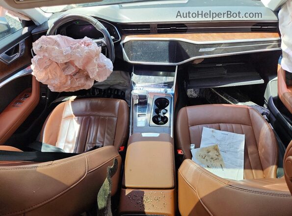 WAUL2AF27KN105014 2019 AUDI A6 Beige წინა პანელის ხედი
