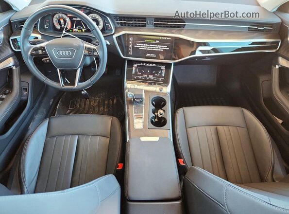 WAUL2AF27KN110004 2019 AUDI A6 Black წინა პანელის ხედი