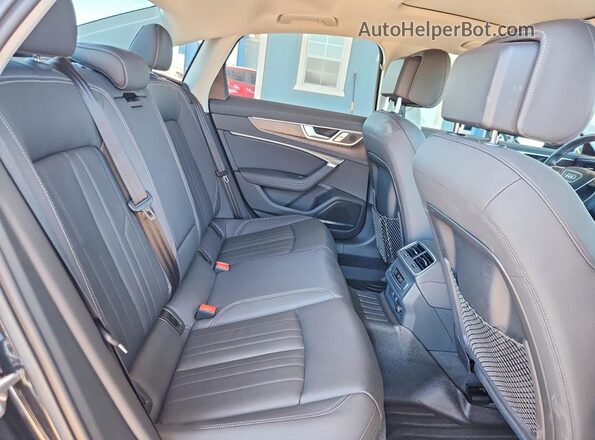 WAUL2AF27KN110004 2019 AUDI A6 Black უკანა სავარძლების ხედი