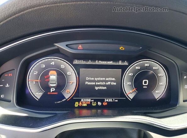 WAUL2AF28KN054493 2019 AUDI A6 Silver Вид щитка приладів