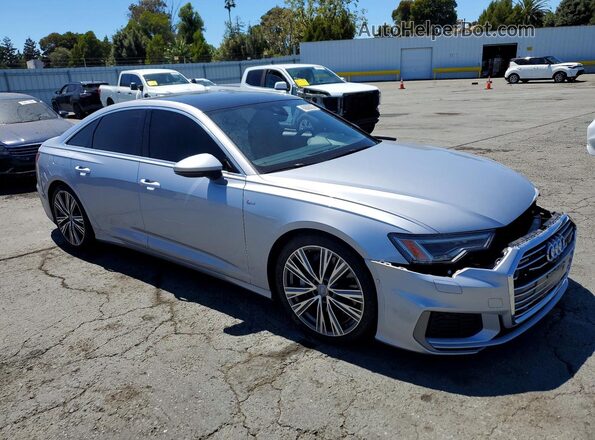 WAUL2AF28KN054493 2019 AUDI A6 Silver Передня права чверть