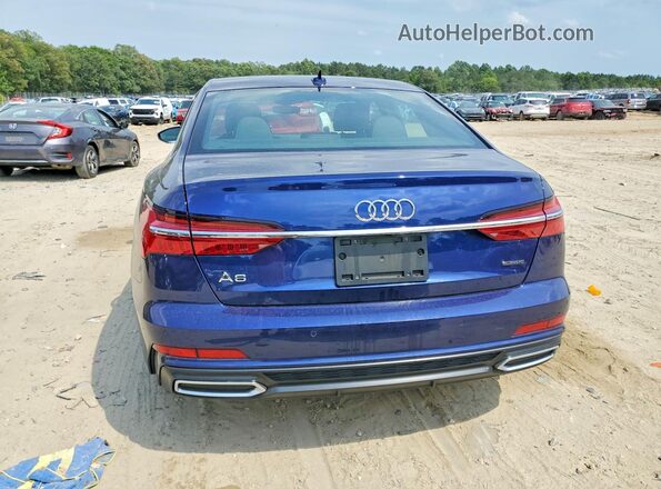 WAUL2AF2XMN055745 2021 AUDI A6 Blue Widok z tyłu