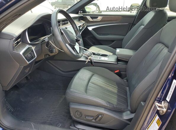 WAUL2AF2XMN055745 2021 AUDI A6 Blue Widok wnętrza z przodu