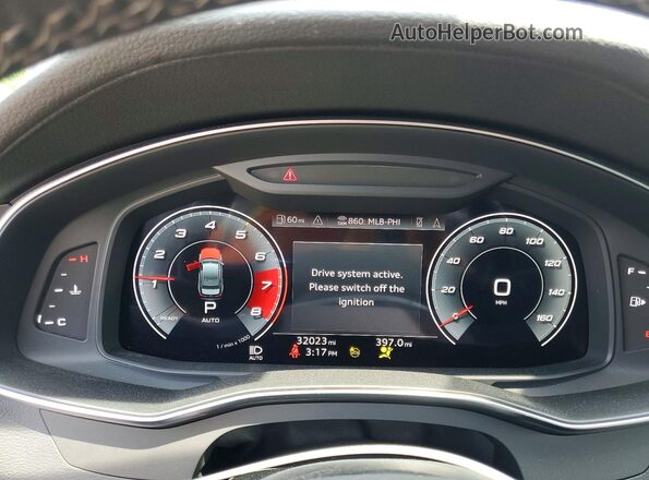 WAUL2AF2XMN055745 2021 AUDI A6 Blue Widok zestawu wskaźników