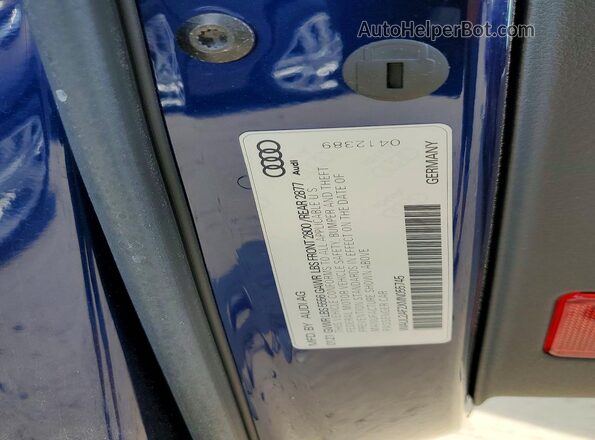 WAUL2AF2XMN055745 2021 AUDI A6 Blue Widok komory silnika