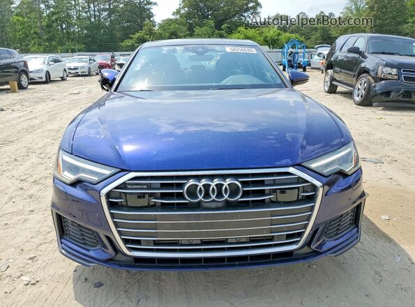 WAUL2AF2XMN055745 2021 AUDI A6 Blue Widok z przodu