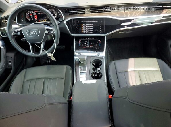 WAUL2AF2XMN055745 2021 AUDI A6 Blue Widok deski rozdzielczej