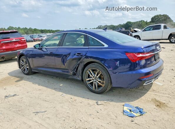 WAUL2AF2XMN055745 2021 AUDI A6 Blue Tył lewy