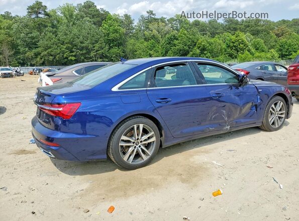 WAUL2AF2XMN055745 2021 AUDI A6 Blue Tył prawy