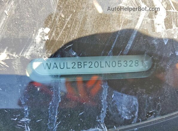 WAUL2BF20LN053281 2020 AUDI A6 Black ძრავის განყოფილების ხედი