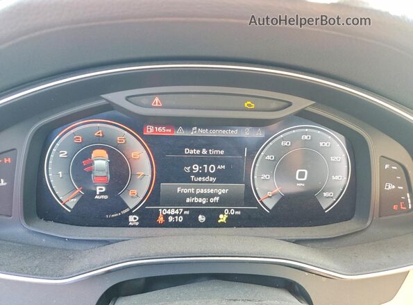 WAUL2BF20LN053281 2020 AUDI A6 Black ხელსაწყოთა პანელის ხედი