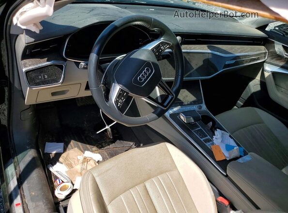 WAUL2BF20LN053281 2020 AUDI A6 Black წინა პანელის ხედი