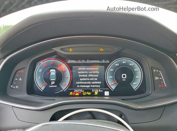 WAUL2BF23SN031869 2025 AUDI A6 Blue Вид щитка приладів