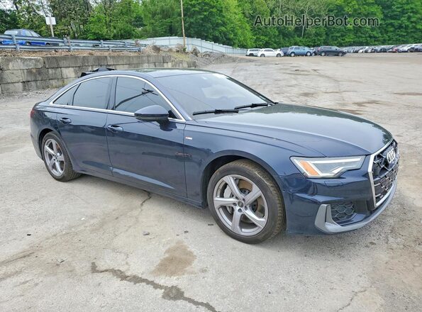 WAUL2BF23SN031869 2025 AUDI A6 Blue Передня права чверть