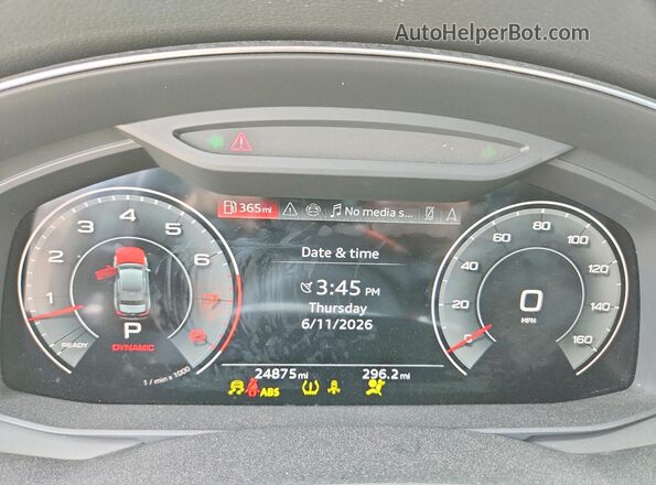 WAUL2BF25RN050112 2024 AUDI A6 Black Widok zestawu wskaźników