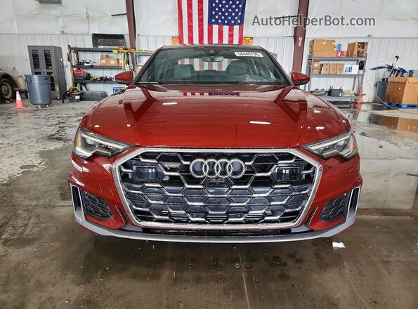 WAUL2BF25RN062731 2024 AUDI A6 Maroon Вид спереду