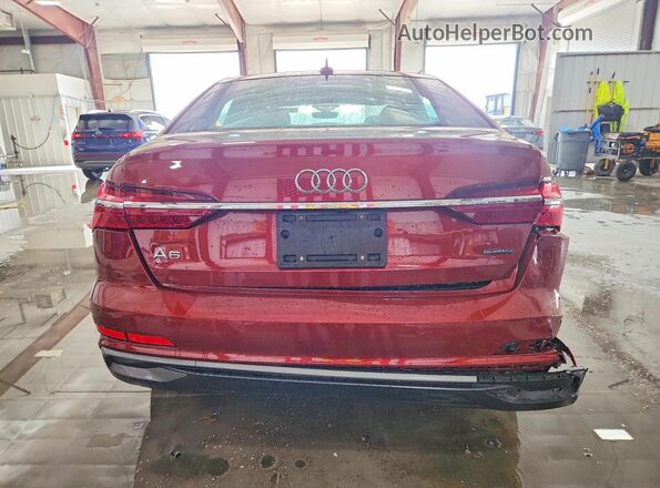 WAUL2BF25RN062731 2024 AUDI A6 Maroon Вид ззаду