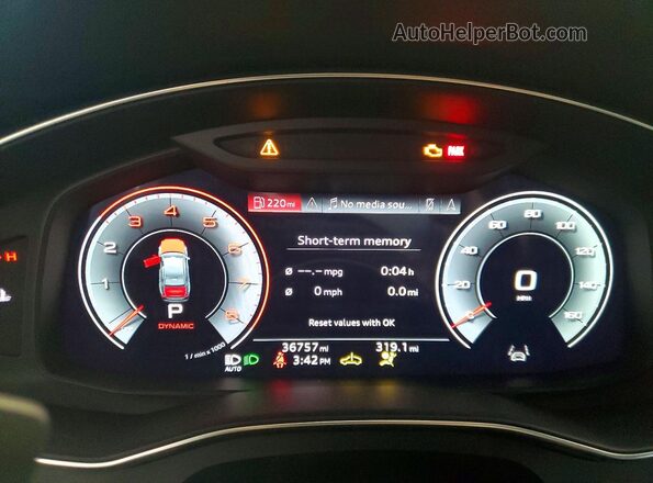 WAUL2BF28PN009552 2023 AUDI A6 Gray Սարքավորումների վահանակի տեսք