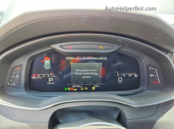WAUL2BF2XPN028345 2023 AUDI A6 Gray Вид щитка приладів