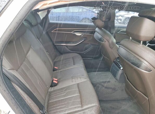 WAULDAF83PN002050 2023 AUDI A8 White უკანა სავარძლების ხედი