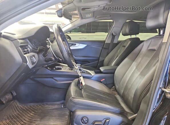 WAULMAF40JA043327 2018 AUDI A4 Black წინა სალონის ხედი
