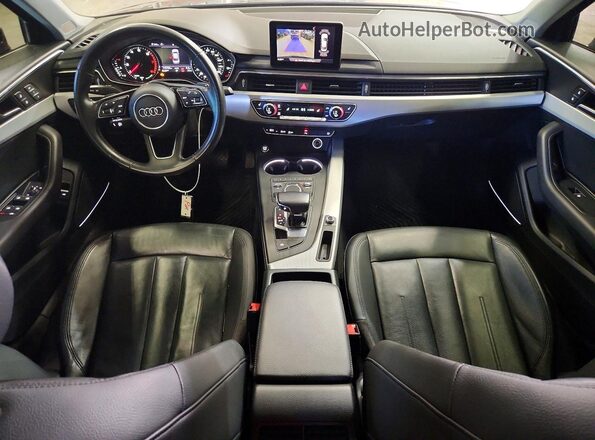 WAULMAF40JA043327 2018 AUDI A4 Black წინა პანელის ხედი