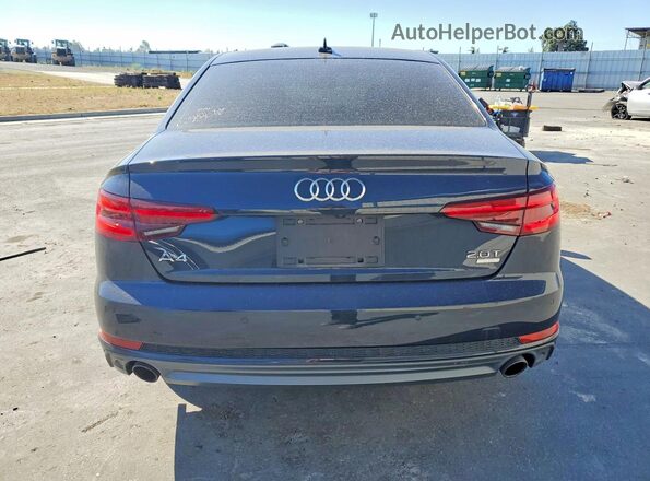 WAULMAF40JN011311 2018 AUDI A4 Blue Հետևի տեսք
