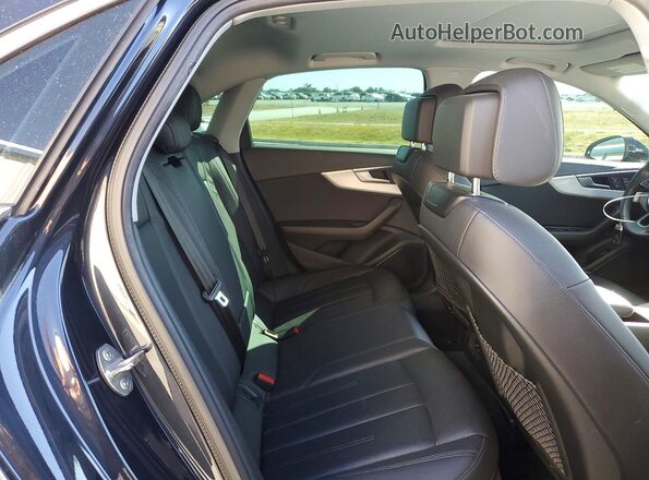 WAULMAF40JN011311 2018 AUDI A4 Blue Հետևի նստատեղերի տեսք