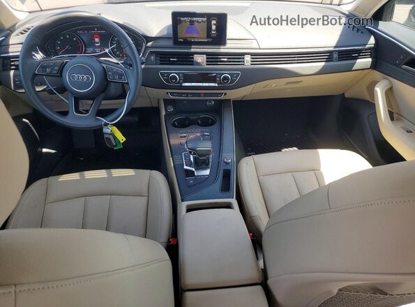WAULMAF42JN009043 2018 AUDI A4 Blue Առջևի վահանակի տեսք